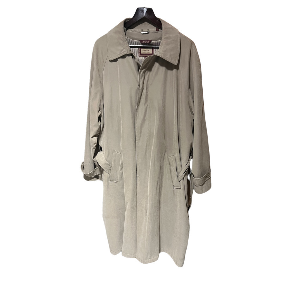 CIANNI CELLINI - fine long men trench coat Italian design - Size 46L